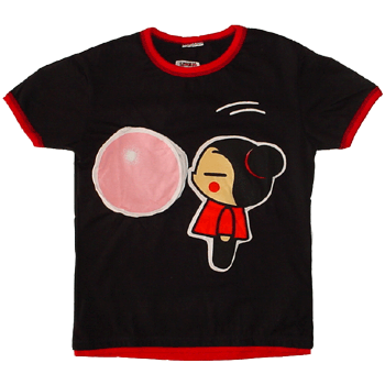 Pucca Womens Bubble Gum Purse Tee