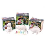 Paint Your Own Dinosaur Money Box, 3 assorted designs sold separately
