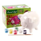 Paint Your Own Piggy Bank, 3 assorted designs sold separately