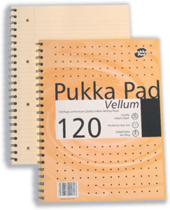 Notebook Wirebound Vellum 80gsm Ruled
