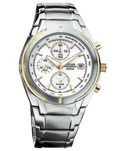 Pulsar Gents Chronograph Two Tone Bracelet Watch
