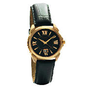 Mens Rose Gold Roman Numeral Watch