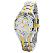 Mens Two Tone Chronograph Watch