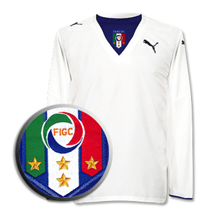 Puma 06-07 Italy Away L/S 4 Star Shirt