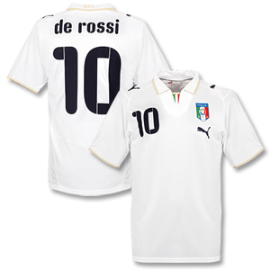 Puma 07-09 Italy Away shirt   De Rossi No.10
