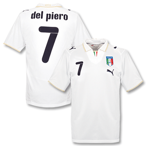07-09 Italy Away shirt + Del Piero No. 7