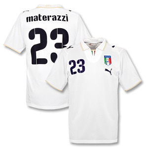 Puma 07-09 Italy Away Shirt   Materazzi 23