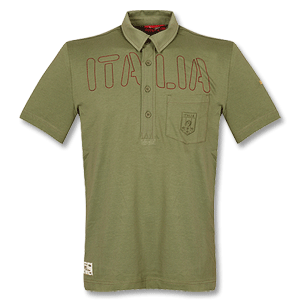 08-09 Italy Polo Shirt   Emb Green