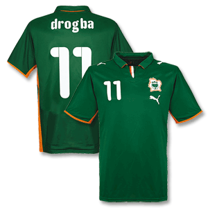 Puma 08-09 Ivory Coast 3rd Shirt   Drogba 11
