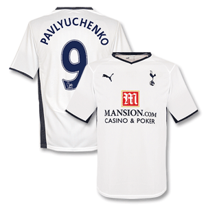 Puma 08-09 Tottenham Home Shirt   Pavlyuchenko 9