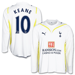 09-10 Tottenham Home L/S Shirt + Keane 10