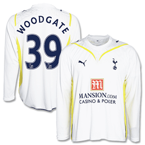 09-10 Tottenham Home L/S Shirt + Woodgate 39