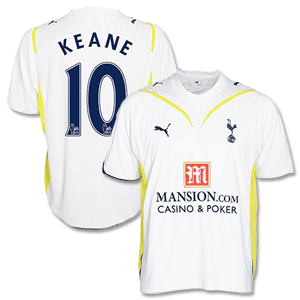 09-10 Tottenham Home Shirt + Keane No. 10