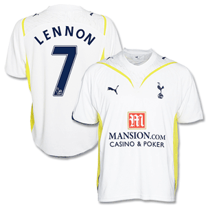 09-10 Tottenham Home Shirt + Lennon No. 7