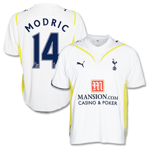 09-10 Tottenham Home Shirt + Modric No. 14