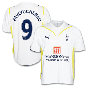 09-10 Tottenham Home Shirt + Pavlyuchenko No. 9