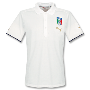 2008 Italy Polo Shirt - White