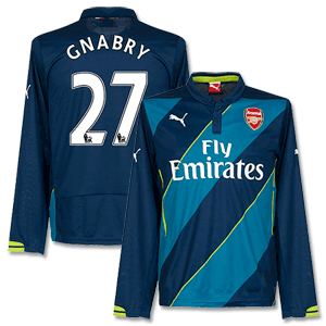 Puma Arsenal 3rd L/S Gnabry No.27 Shirt 2014 2015 (PS