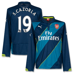 Puma Arsenal 3rd L/S S.Cazorla No.19 Shirt 2014 2015