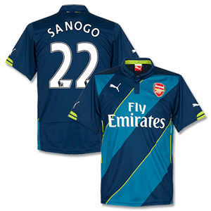 Puma Arsenal 3rd Sanogo No.22 Shirt 2014 2015 (PS Pro