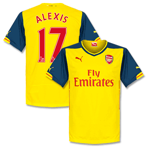 Puma Arsenal Away Alexis No.17 Shirt 2014 2015 (PS