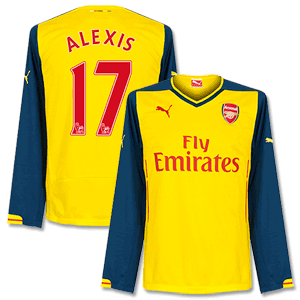 Puma Arsenal Away L/S Alexis No.17 Shirt 2014 2015