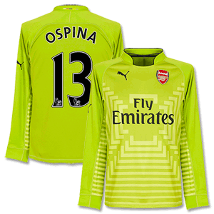 Puma Arsenal Away L/S Ospina No.13 GK Shirt 2014 2015