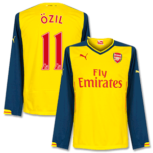 Puma Arsenal Away L/S Ozil No.11 Shirt 2014 2015 (PS