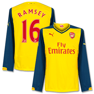 Puma Arsenal Away L/S Ramsey No.16 Shirt 2014 2015