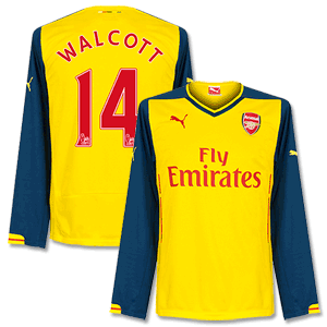 Puma Arsenal Away L/S Walcott No.14 Shirt 2014 2015