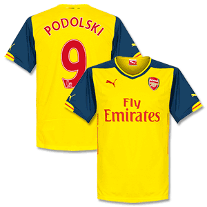 Puma Arsenal Away Podolski No.9 Shirt 2014 2015 (PS