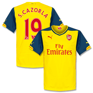 Puma Arsenal Away S.Cazorla No.19 Shirt 2014 2015 (PS