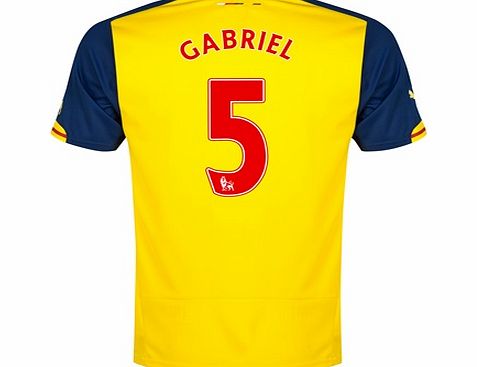 Arsenal Away Shirt 2014/15 - Kids Yellow with