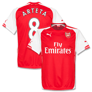 Puma Arsenal Home Arteta Shirt 2014 2015