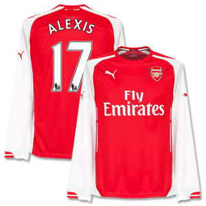 Puma Arsenal Home L/S Alexis Shirt 2014 2015