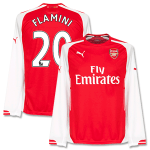 Puma Arsenal Home L/S Flamini Shirt 2014 2015