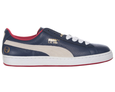Puma Basket Classic Midnight Blue Leather Trainers