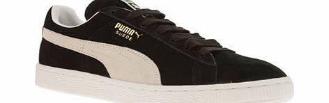 Black  White Suede Classic Trainers