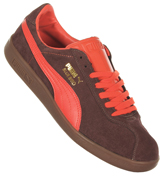 Bluebird Brown/Red Suede Trainers