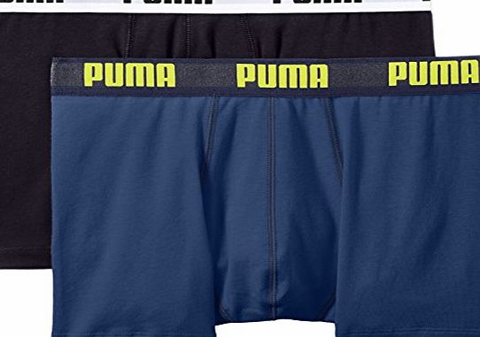 Puma Boys Plain or unicolor Boxer Shorts - Blue - Bleu (Blue/Blue) - 14 Years