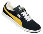 California 2 Navy/Yellow Mesh/Suede Trainers