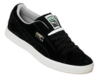 Puma Clyde Black/Grey/White Suede Trainers