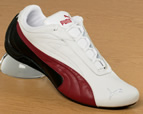 Drift Cat White/Red/Black Leather Trainers