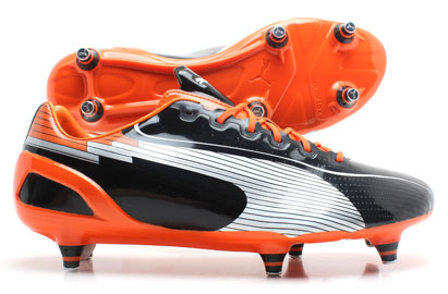Puma Evospeed 1 SG Football Boots Black/White/Orange