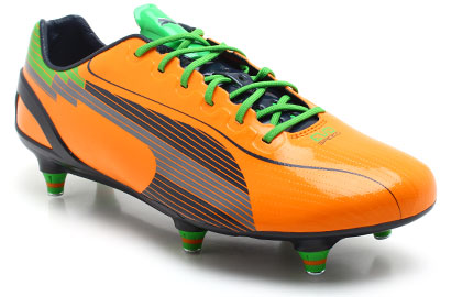 Puma Evospeed 1 SG Football Boots Orange/Charcoal