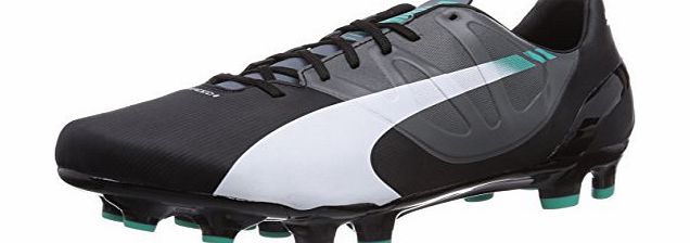 Evospeed 4.3, Mens Football Boots, Black/White/Turbulence/Pool Green , 8 UK