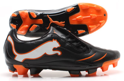 Puma PowerCat 3.10 FG Football Boots Black/Orange