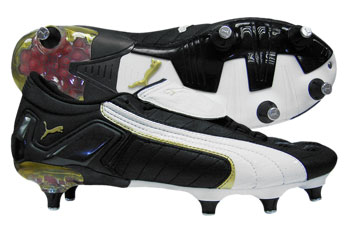 Puma Football Boots Puma V-Konstrukt II SG Football Boots Black/White/Gold