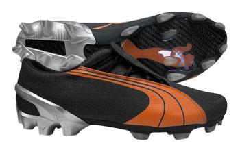 Puma Football Boots Puma V1-06 FG Football Boots Ebony/Orange