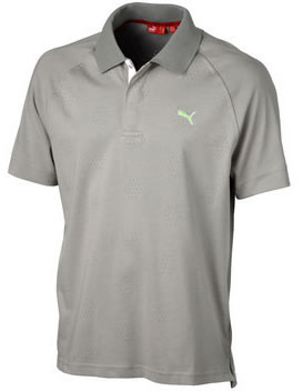 Puma Golf 18 Hole Pointelle Polo Shirt Limestone Grey